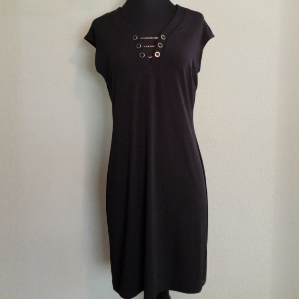 Premise Chain Link Vneck Dress NWT